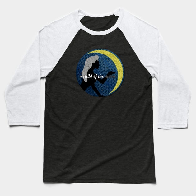 A child of the moon Baseball T-Shirt by xxtinastudio